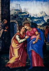 Visitation, from a facsimile of the Breviary of King Philip II of Spain